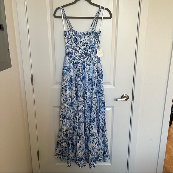 NEW Altar’d State Blue Floral Maxi Dress Size Large NWT - Picture 5 of 8